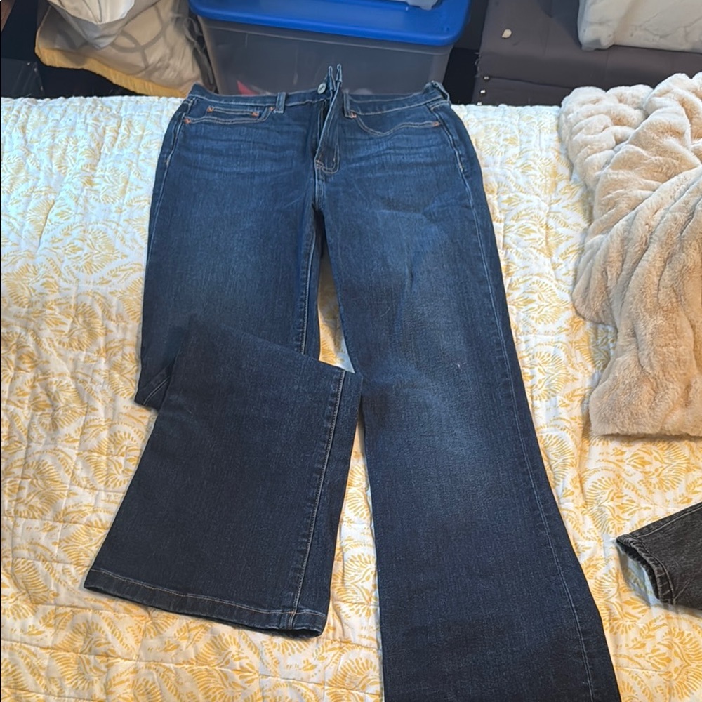 GAP Blue Flare Wide Leg Jeans